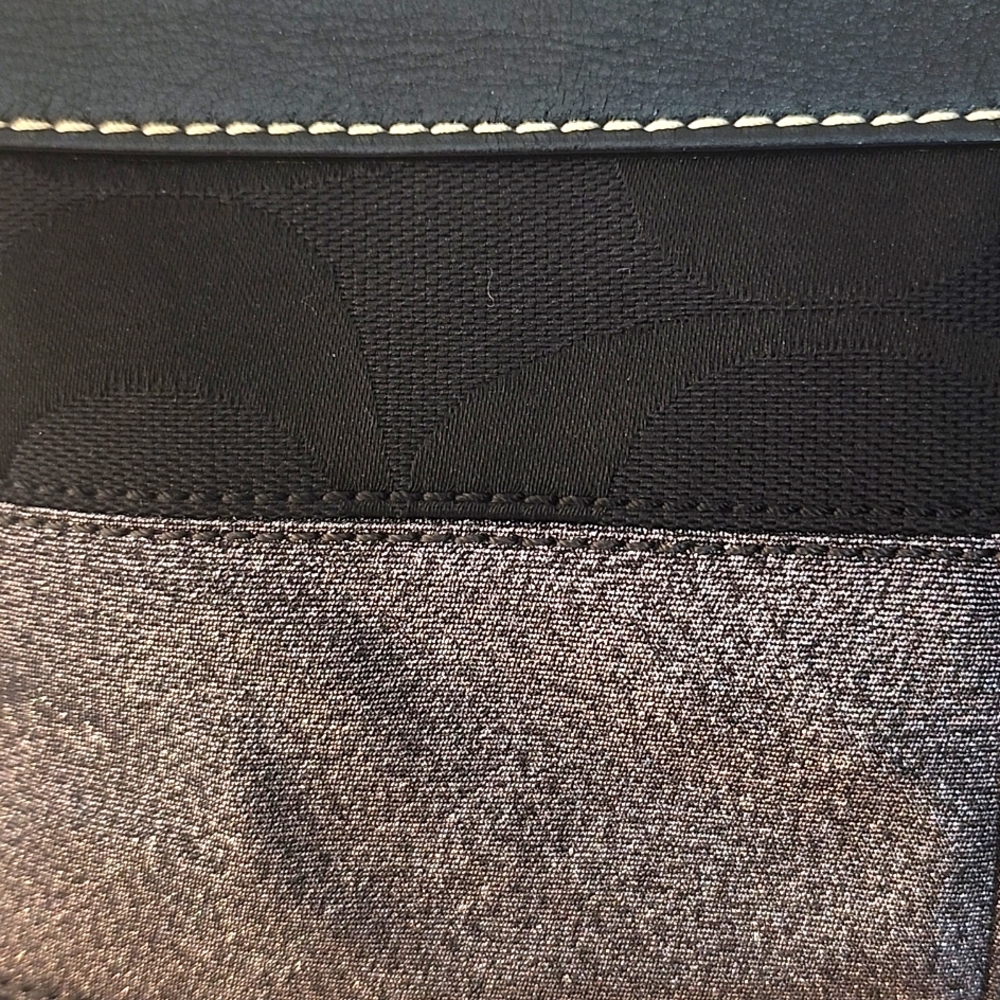 Coach Signature Stripe Demi Hand Bag w/xtra Coach Shoulder Strap - Picture 5 of 16